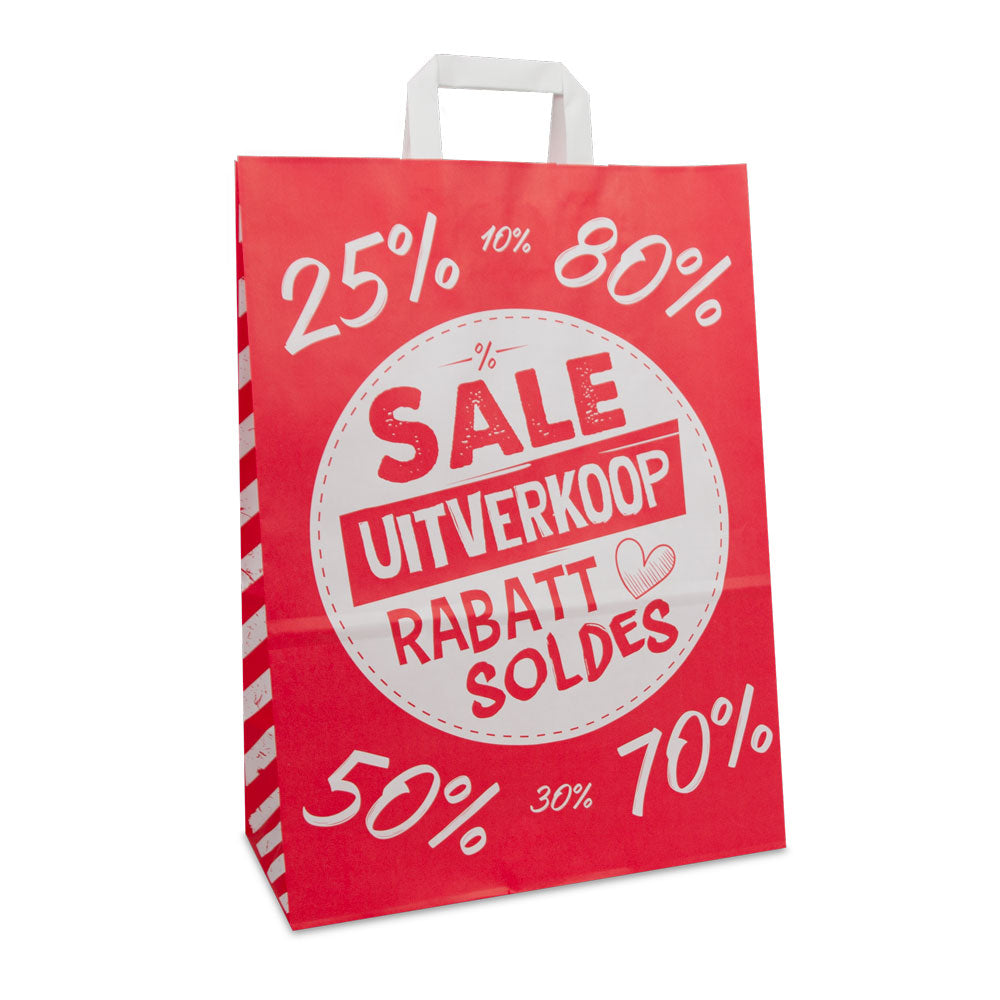 Kraft draagtassen FSC® - Sale