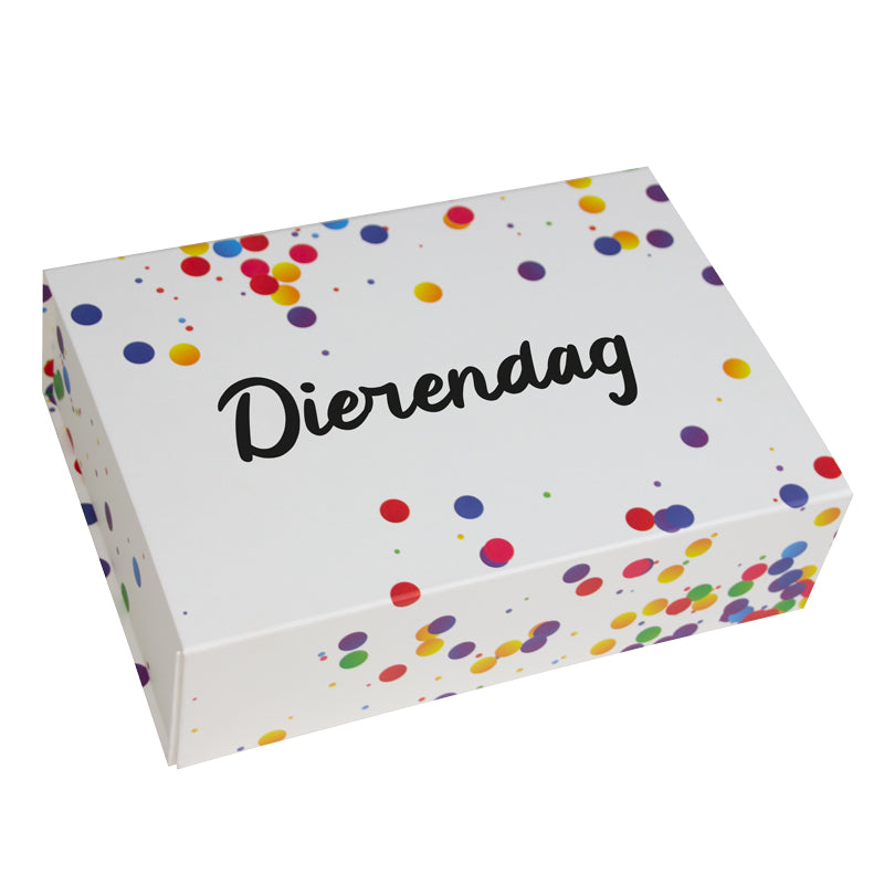 Confetti dozen met magneetsluiting  - Dierendag