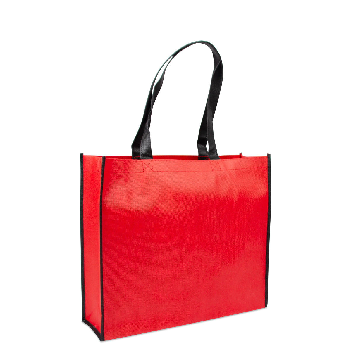 Non-woven shoppers - Rood/zwart duotone